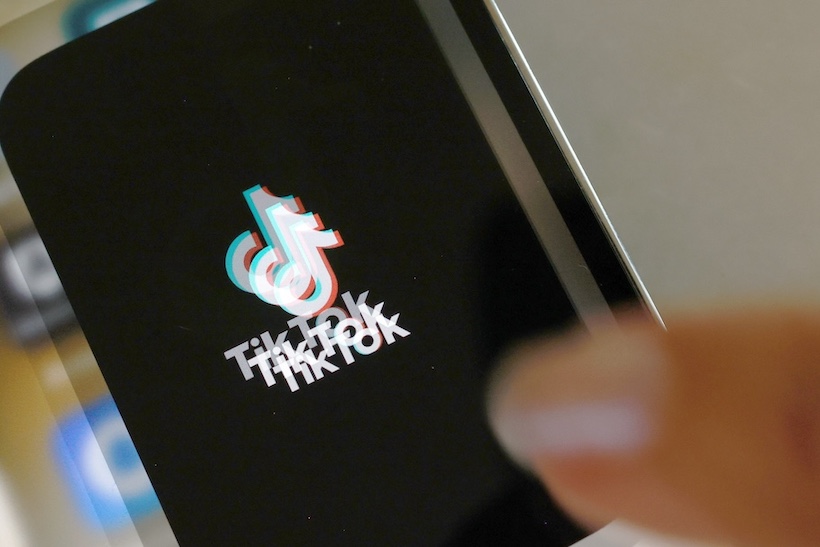 Stock art of a fuzzy TikTok logo