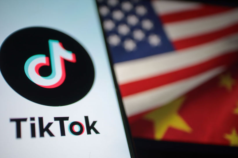 Smart phone displaying TikTok logo