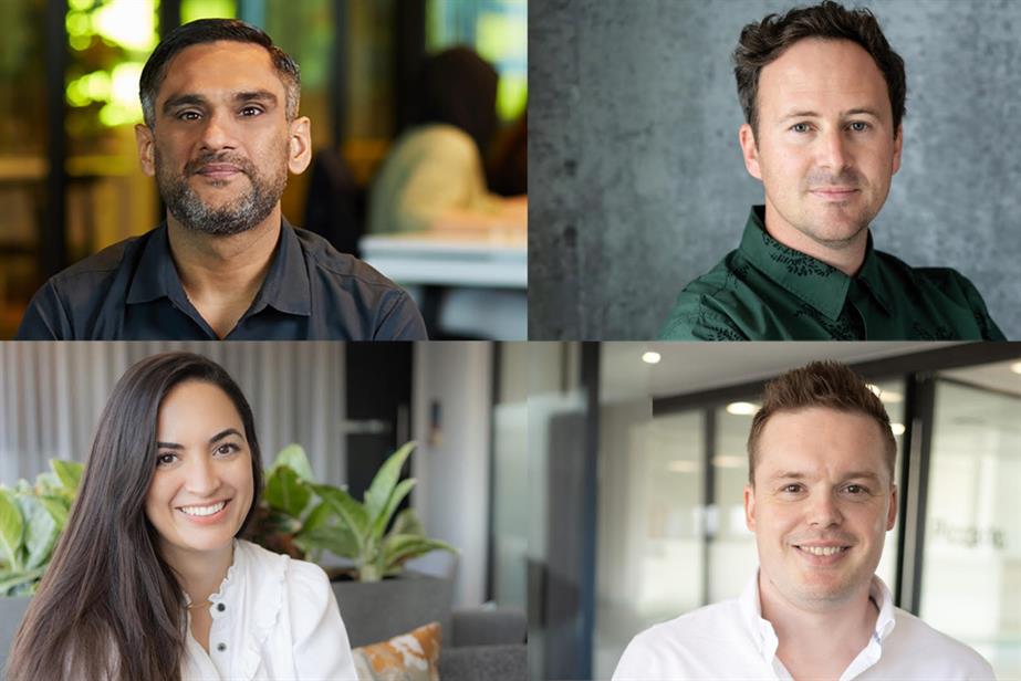 Clockwise from top left: Roshat Adnani, Guillaume Lelait, Dane Buchanan and Lavinea Morris.